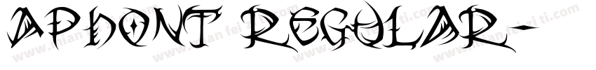 APHont Regular字体转换